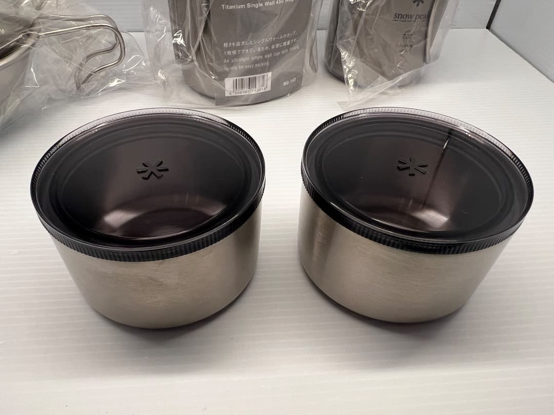 【未使用】スノーピークのマグカップ、シェラカップなどのセット
