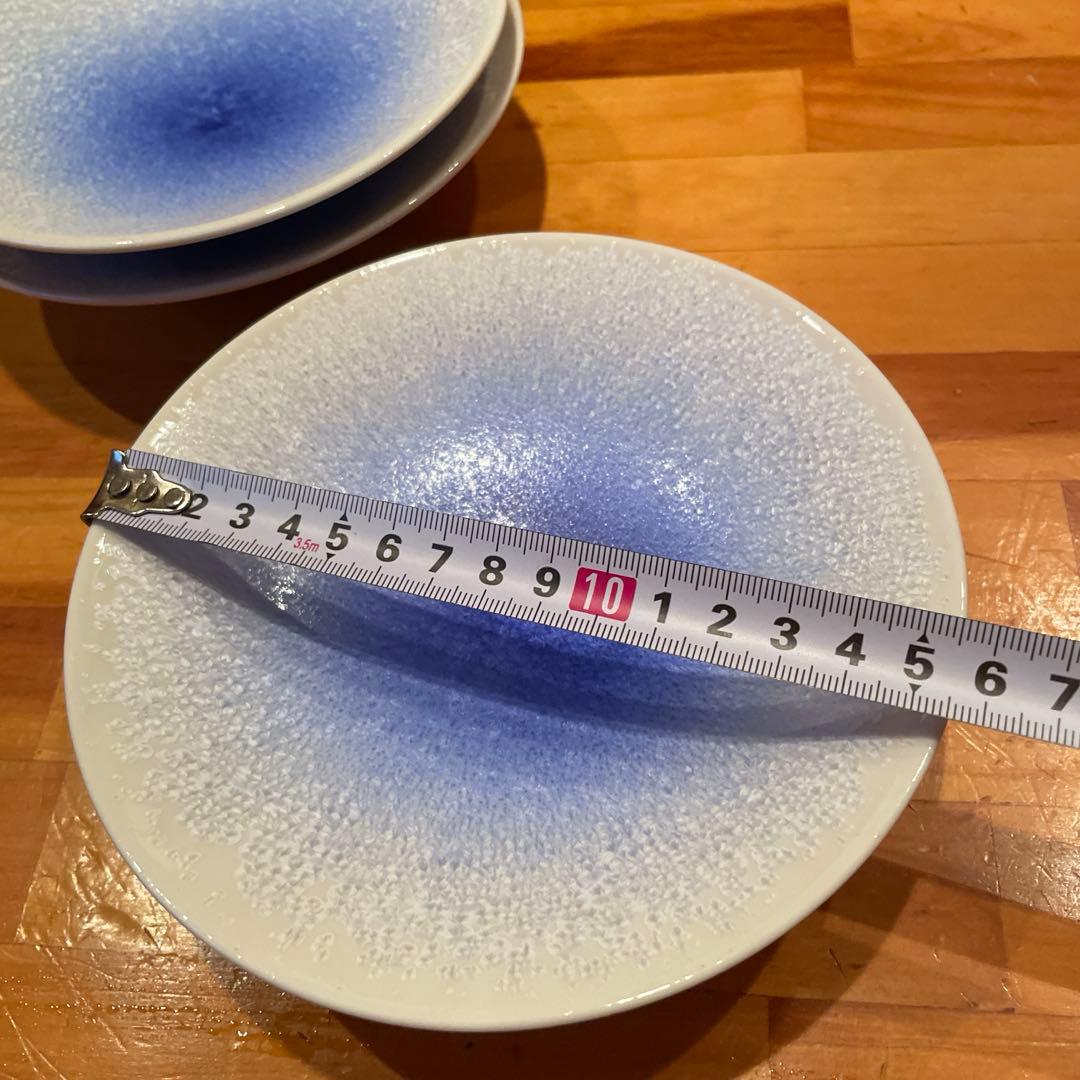 有田焼　高級割烹皿3枚セット 青のグラデーション皿 3枚セット
