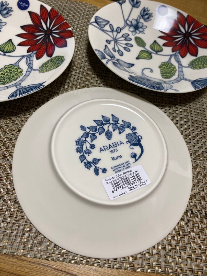 アラビア ルノ サマーレイ プレート 16.5cm ソーサー ARABIA