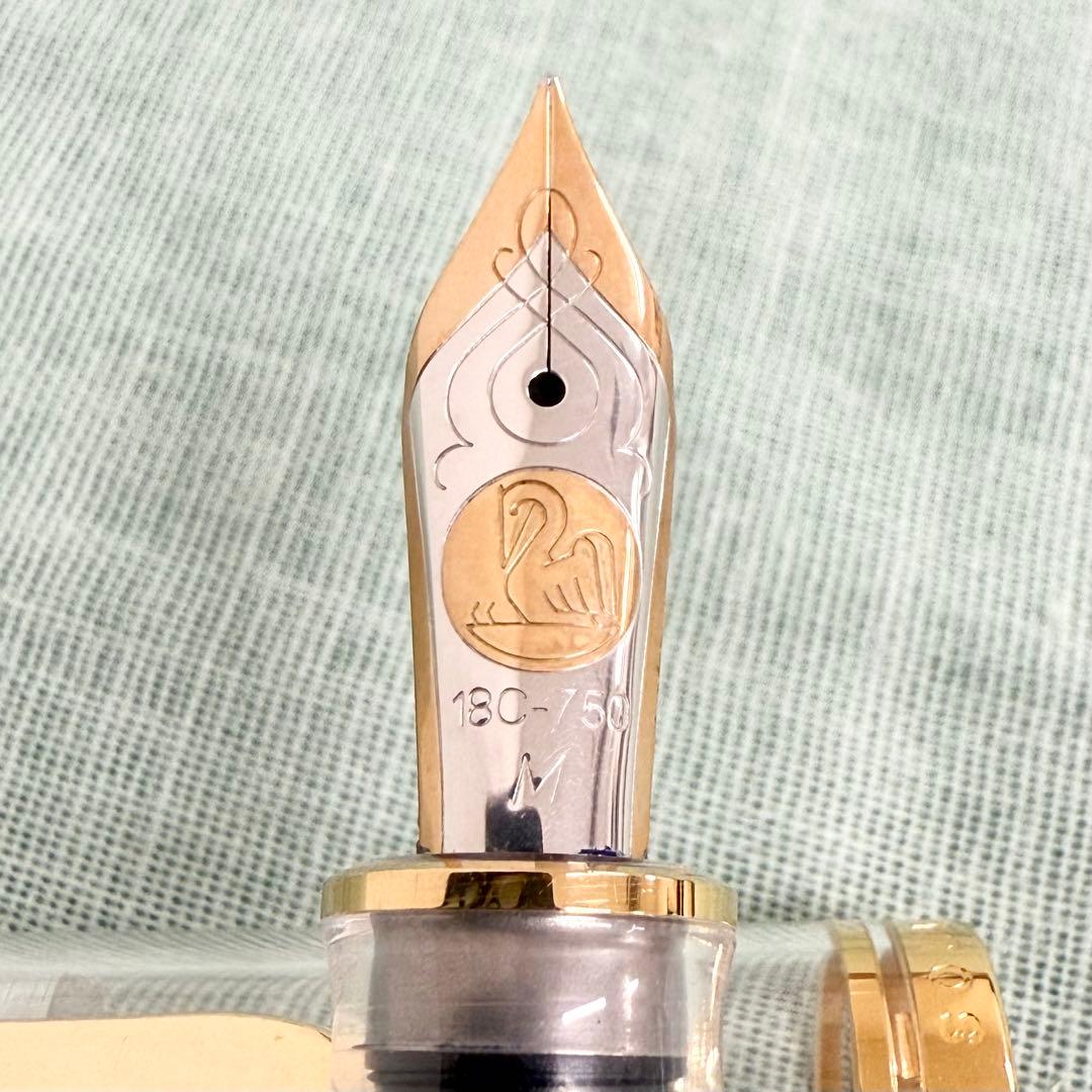 Pelikan M800 万年筆 デモンストレーター　パーツ名刻印（英語）入り