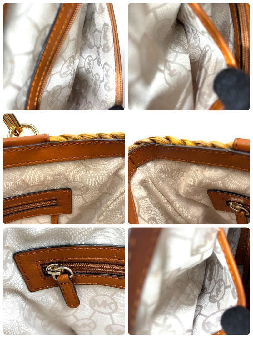 【美品】マイケルコース　カゴバッグ　チェーン　金具　ガンチーニ　手提げ　肩掛け