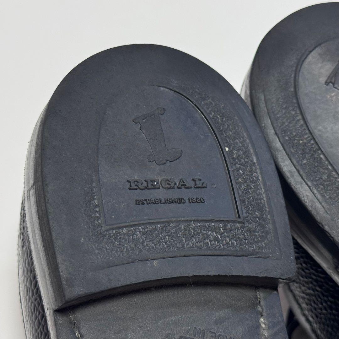 REGAL shoe&co. シボ革 Uチップ レザーシューズ 25cm