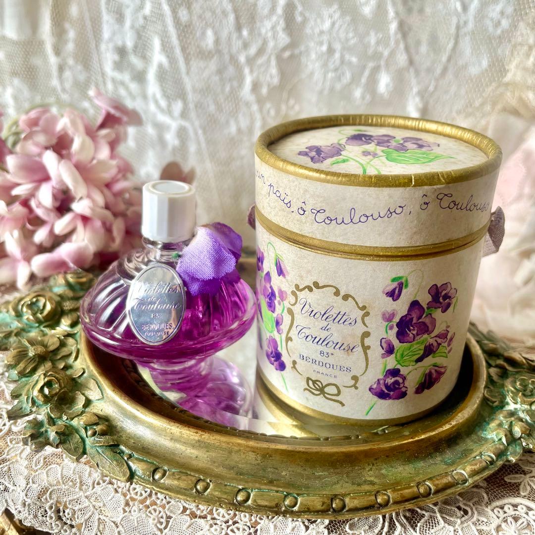 トゥルーズすみれのオードトワレ　ボックス&説明書付き　フランスアンティークスミレ