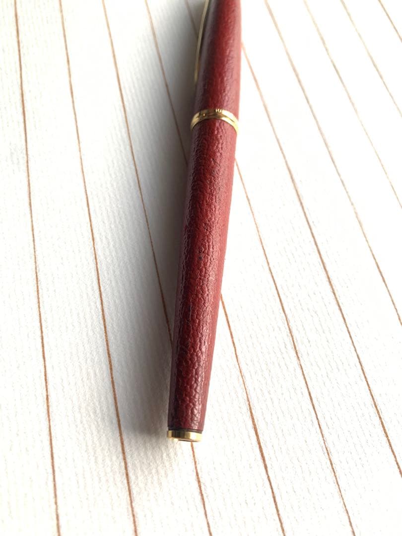 パイロット PILOT 18Kペン先 赤革巻き万年筆