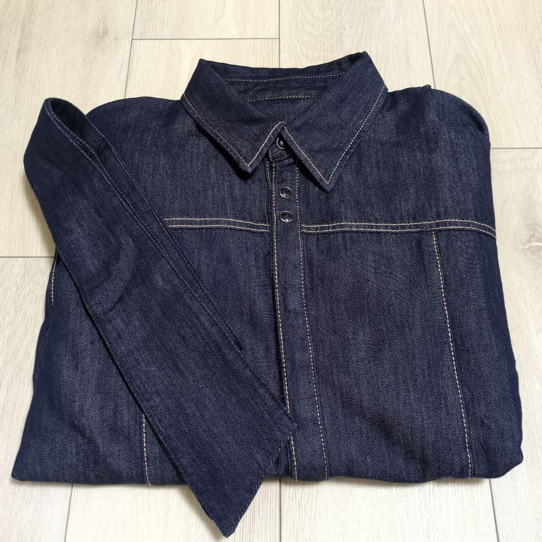 ひ*4様 【新品】ボウタイデニムシャツ コラージュガリャルダガランテ Q.ano