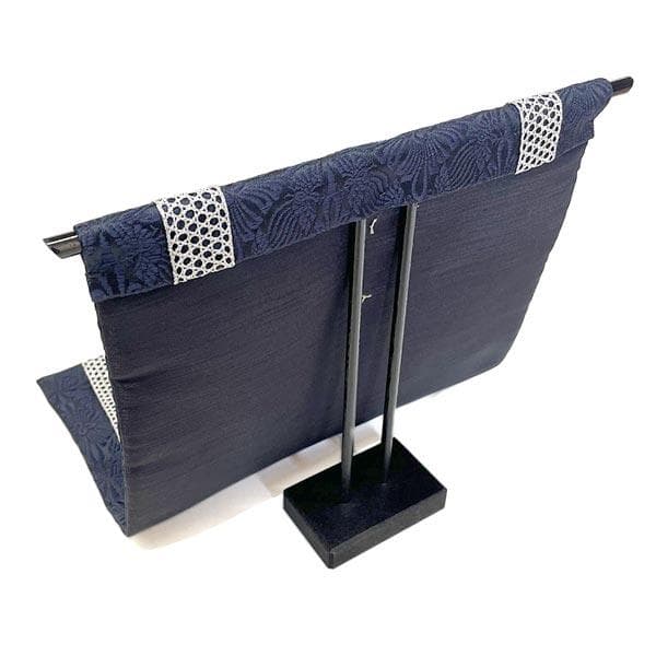 金襴銀兜　几帳付　五月人形兜飾り　端午の節句卓上飾り リュウコドウ 龍虎堂 ちり