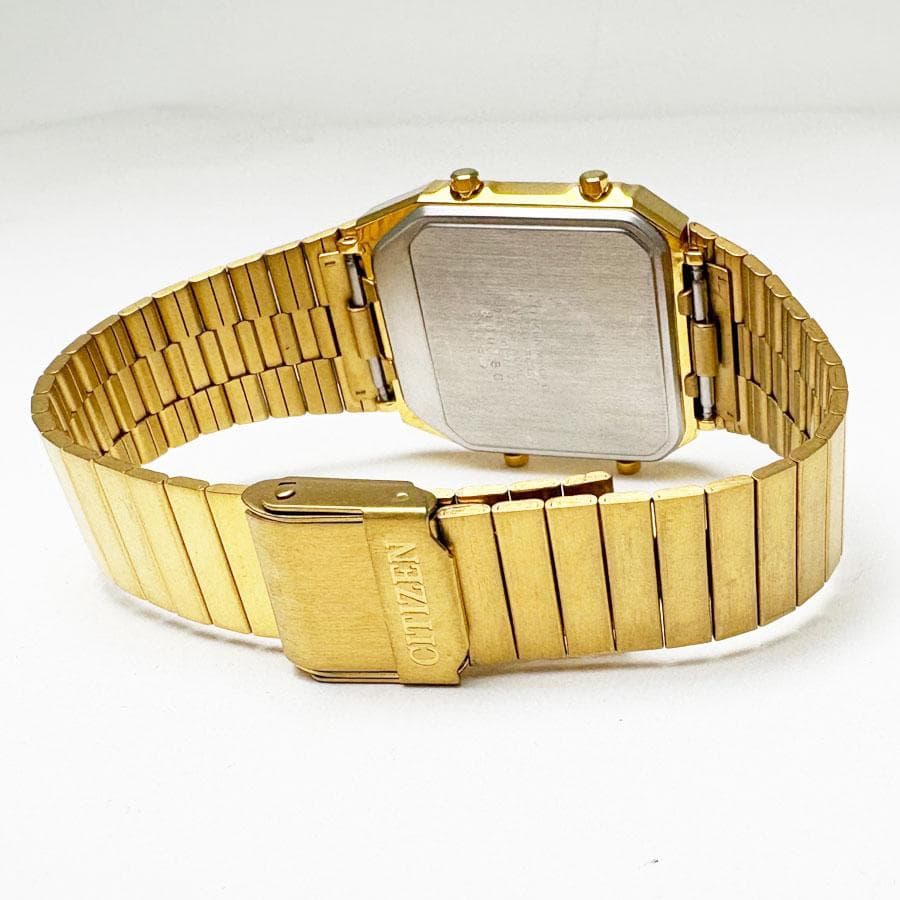 CITIZEN ANA-DIGI TEMP ゴールド ブラック 腕時計 シチズン