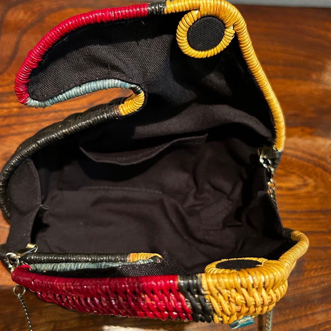 【匿名配送】SERPUI 鳥型 かごバッグ オウム チェーンストラップ 夏バッグ