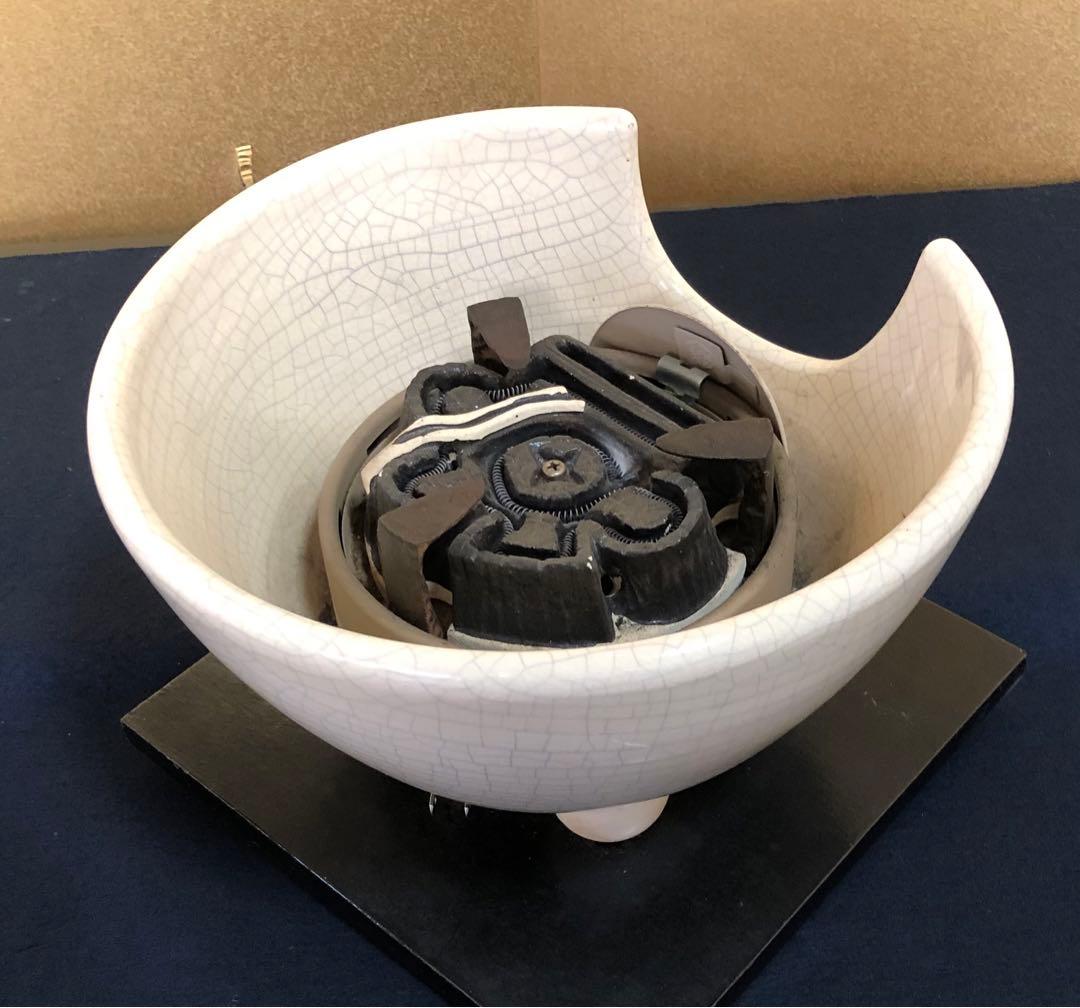 《R》茶道具 野々田式 風炉型電熱器 さつま 敷板一体型 元箱 ① 1f