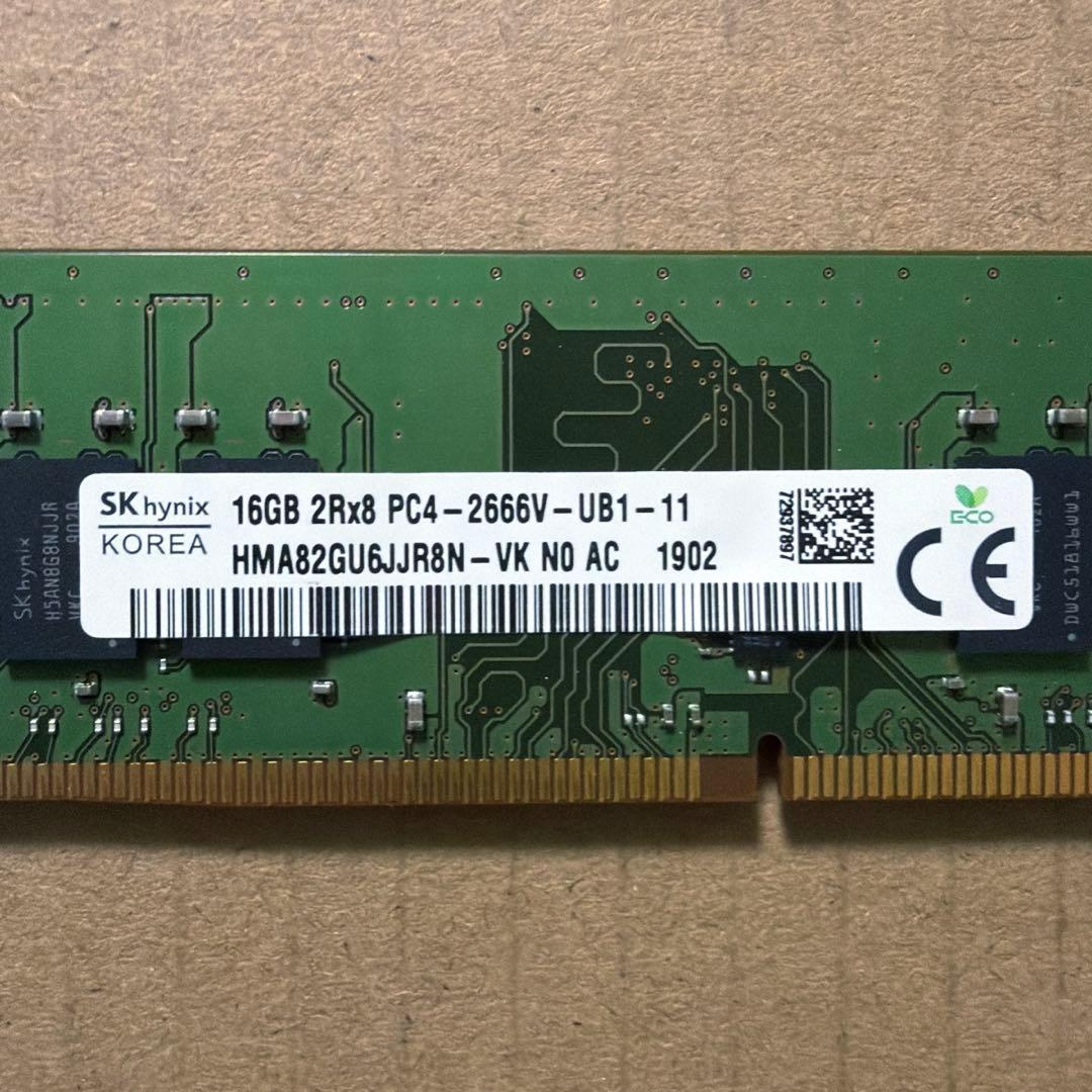 [19] デスクトップ PC メモリ16GB DDR4 2666