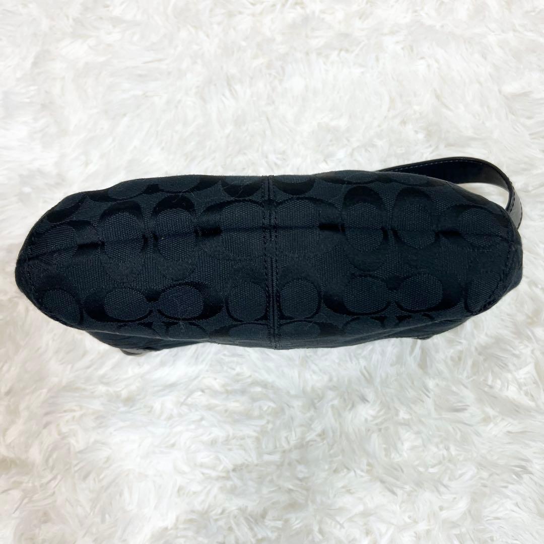 COACH コーチ ワンショルダーバッグ ハンドバッグ シグネチャー ブラック