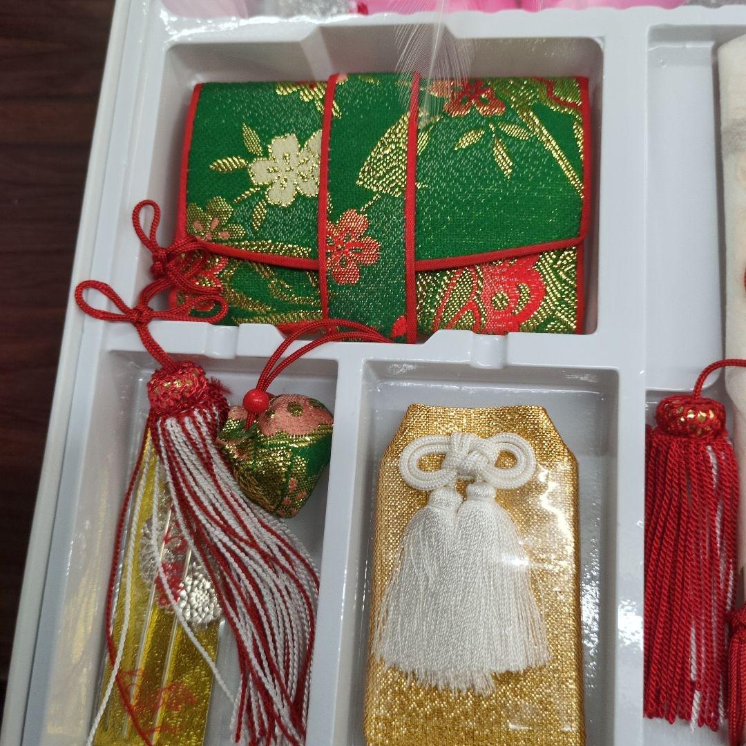 七五三はこせこセット16.5センチ未使用タグ付き緑