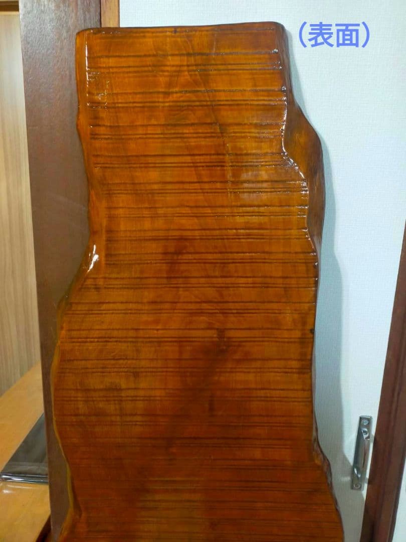 天然鹿児島スギ一枚板／天板／研磨＋ニス塗り済／軽量約７kg／テーブル／DIY