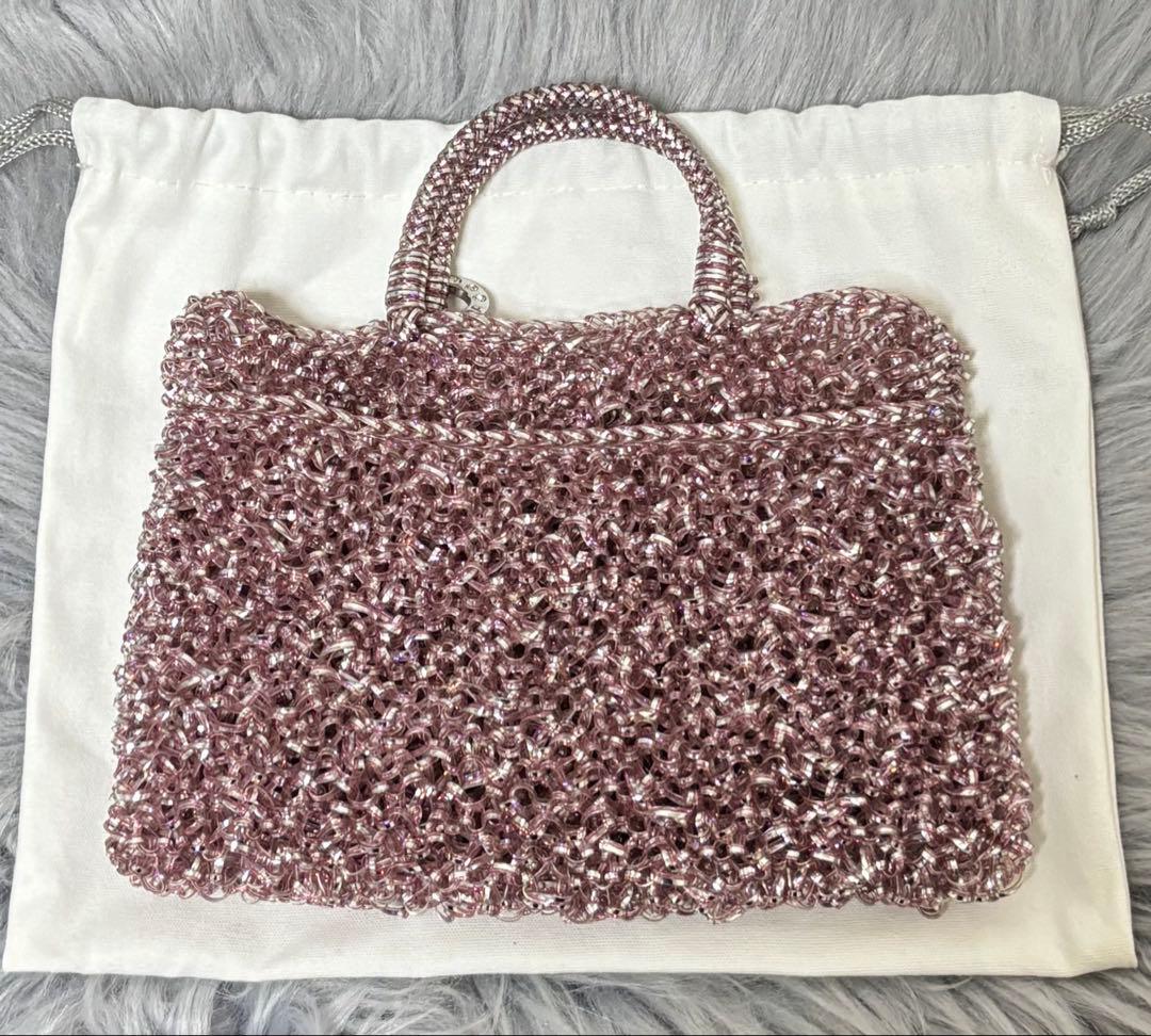 アンテプリマ　ワイヤーバッグ　ピンク