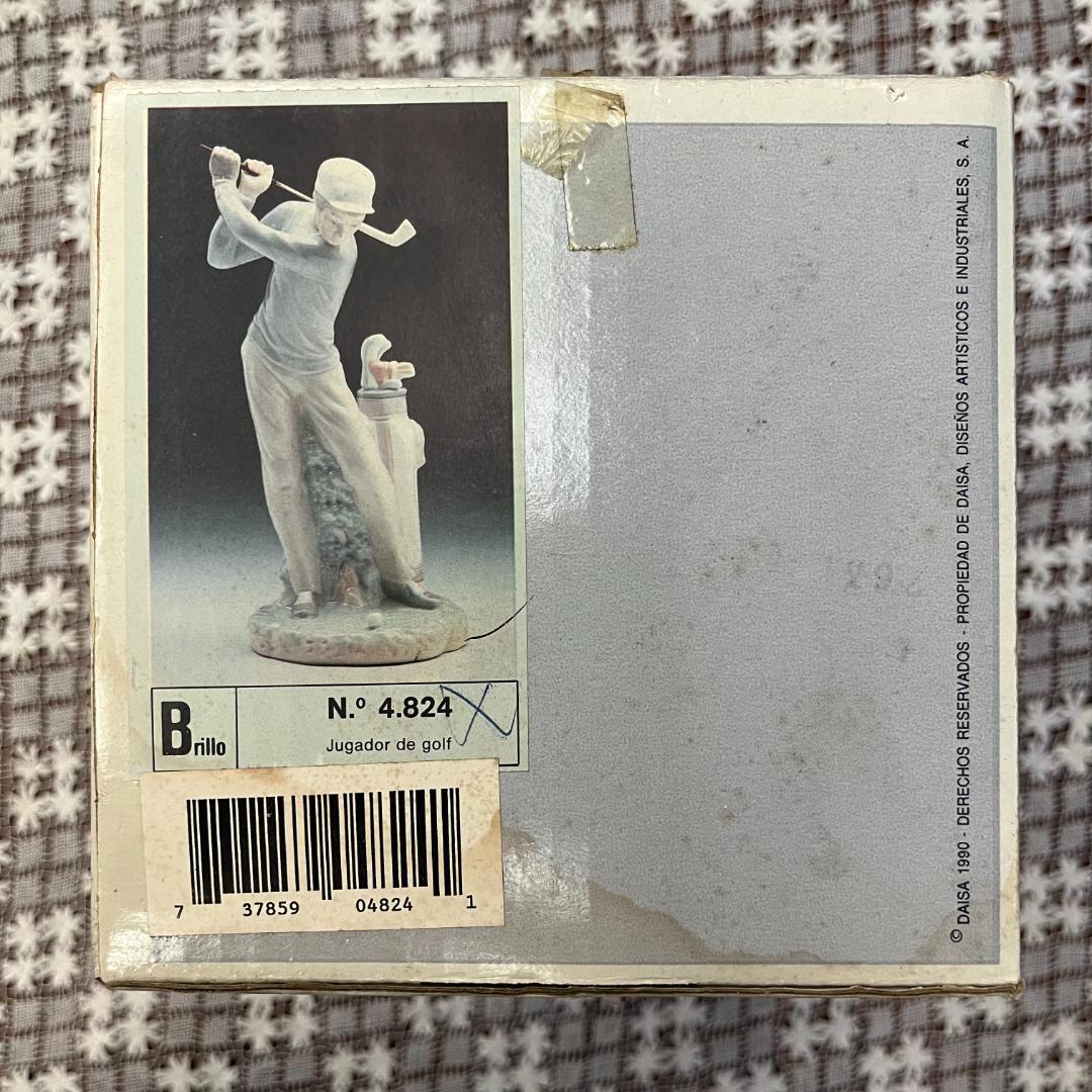 LLADRO 4824 ゴルフ Jugador de golf 陶磁器 人形