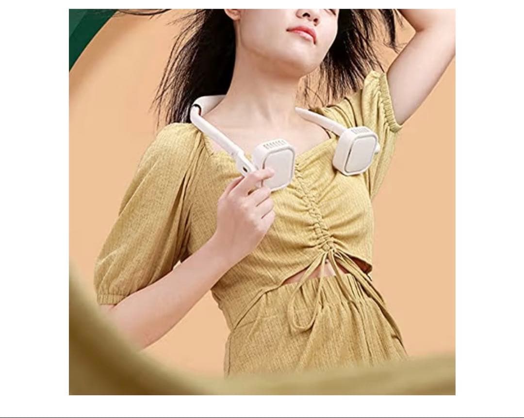 首掛け扇風機 4000mAh 携帯扇風機 ネックファン