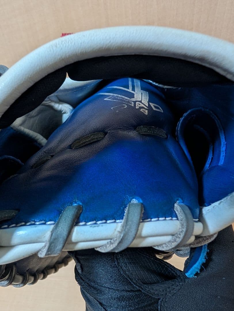◆湯もみ型付済◆ MLBドジャース ローリングス ファーストミット 軟式グローブ
