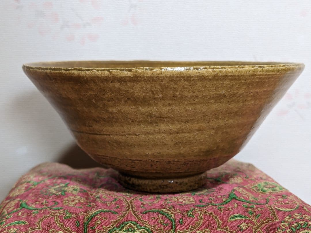 ⭐黄瀬戸 抹茶盌 年代物 茶道具 瀬戸焼 コレクション 骨董品 アンティーク