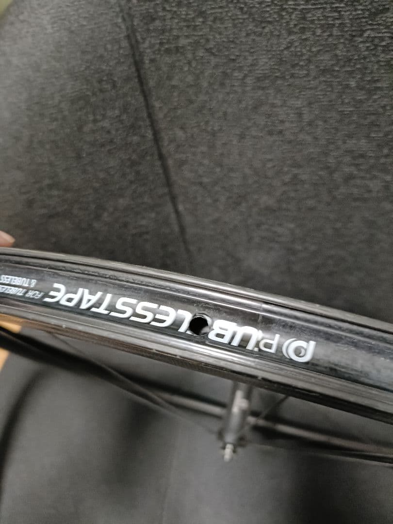 リムブレーキ　カーボンホイール　手組　前後セット