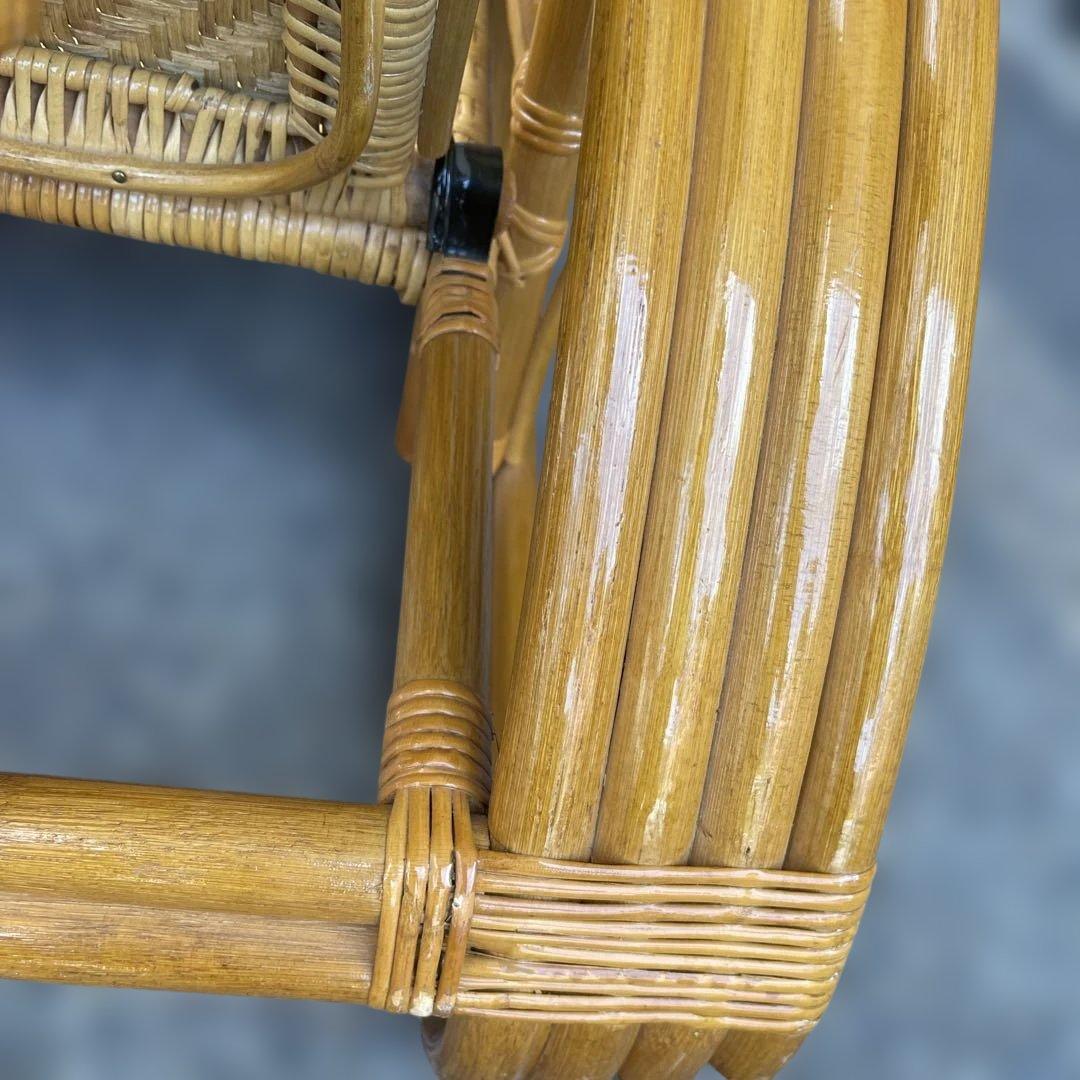 ꧁籐家具꧂ ラタン リクライニングチェア 籐　折りたたみ