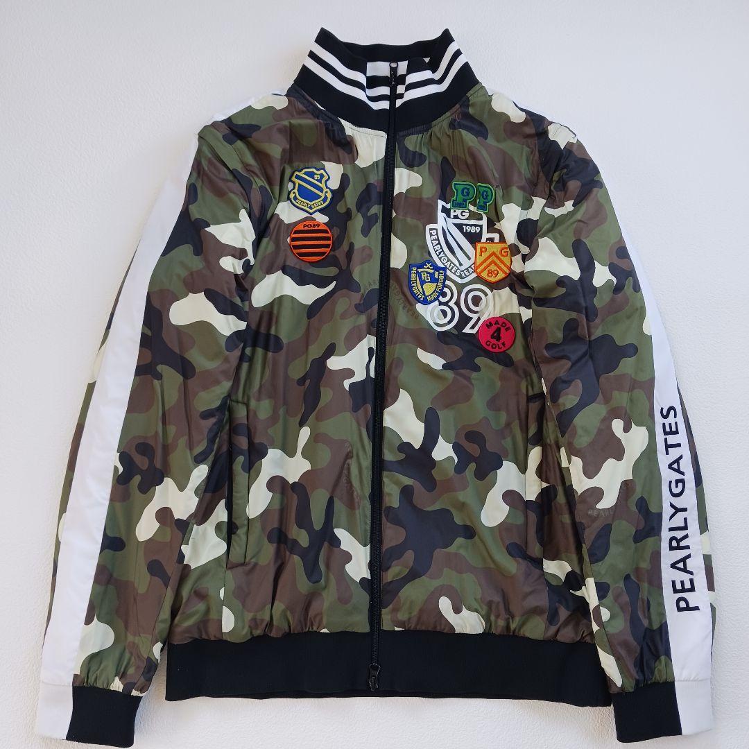 パーリーゲイツ　4WAYジャケット　スニード　ベスト　3L　カモフラ　ワッペン