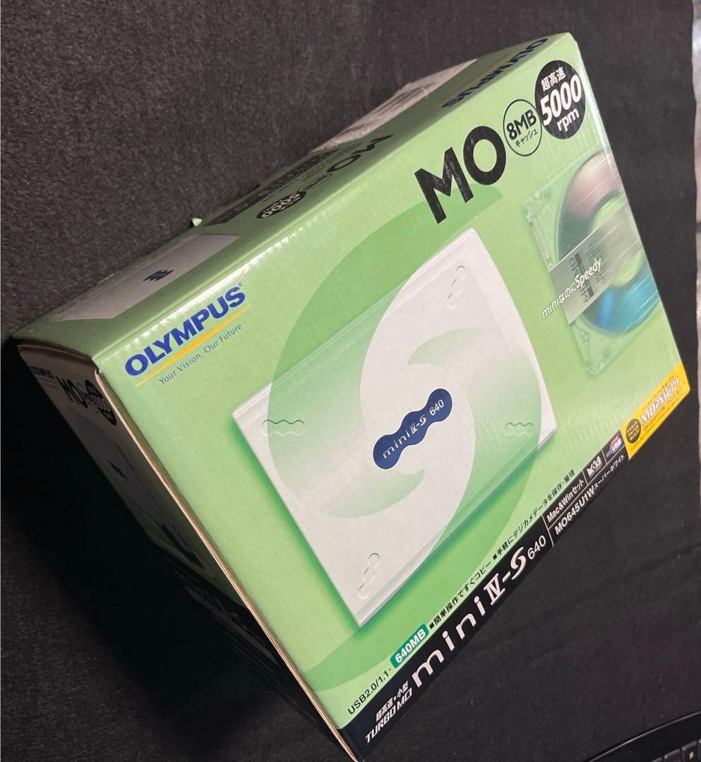 未使用品　OLYMPUS MO645U1W TURBO　MO スーパーホワイト