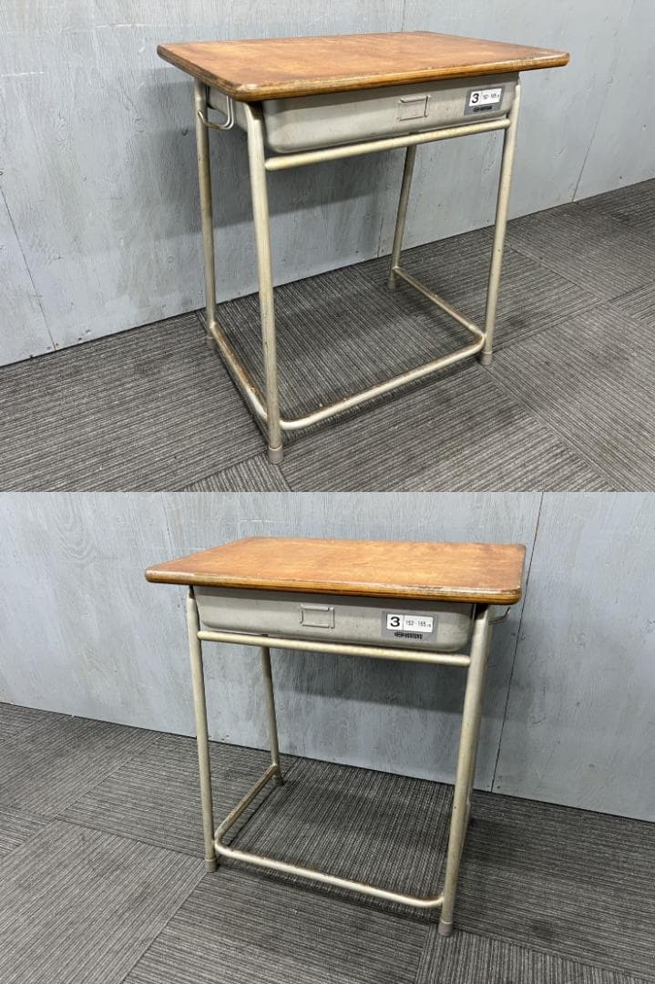 496◆自社便対応地域あり◆ホウトク◆学童机・椅子4組(旧JIS3号)学校学習塾