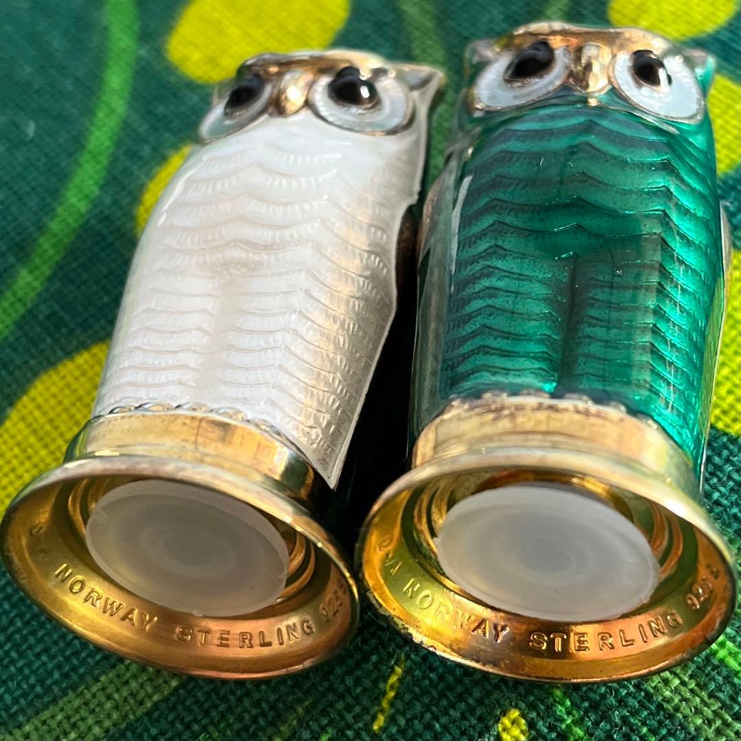 ☆デヴィッド・アンデルセン☆フクロウ☆ソルト＆ペッパーシェイカー☆2個セット