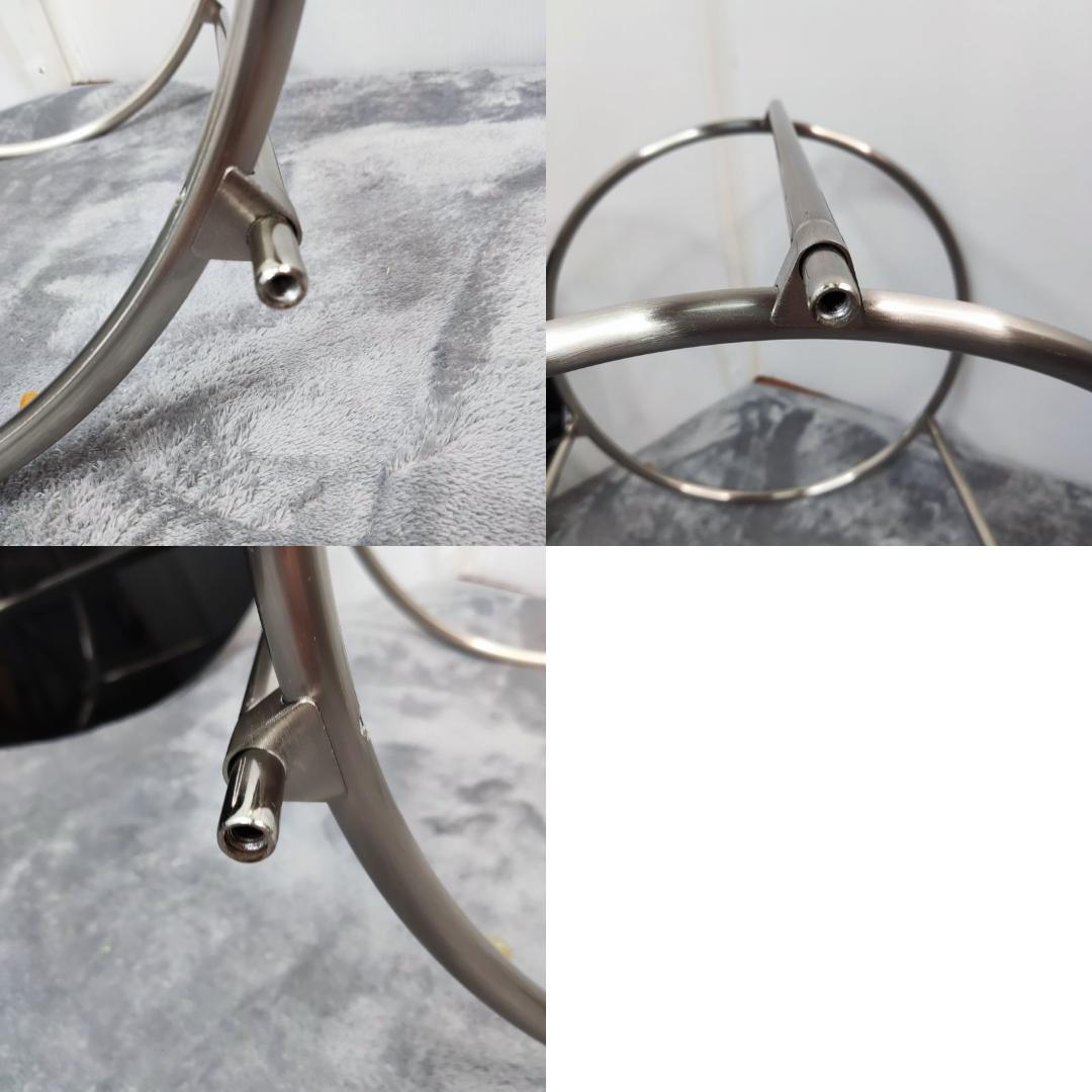 【数日セール】希少　IKEA STRIND キャスター無　サイドテーブル　黒