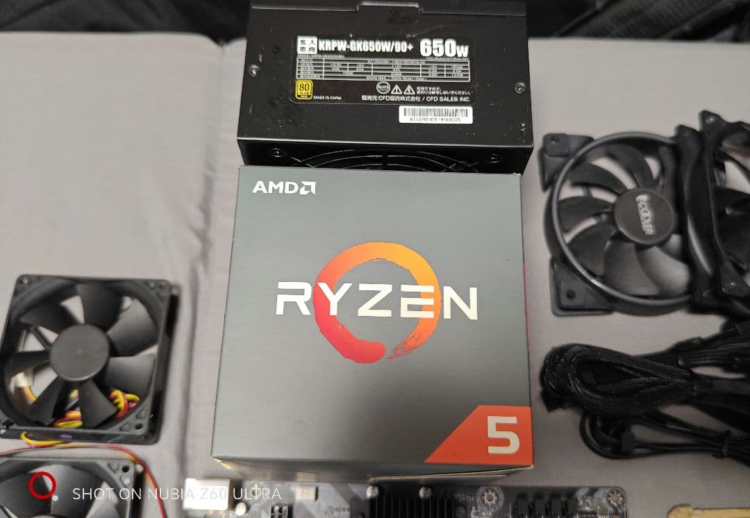 PCパーツ現状品セット　マザーボード5枚　GPU3枚　CPU2個　簡易水冷2台等