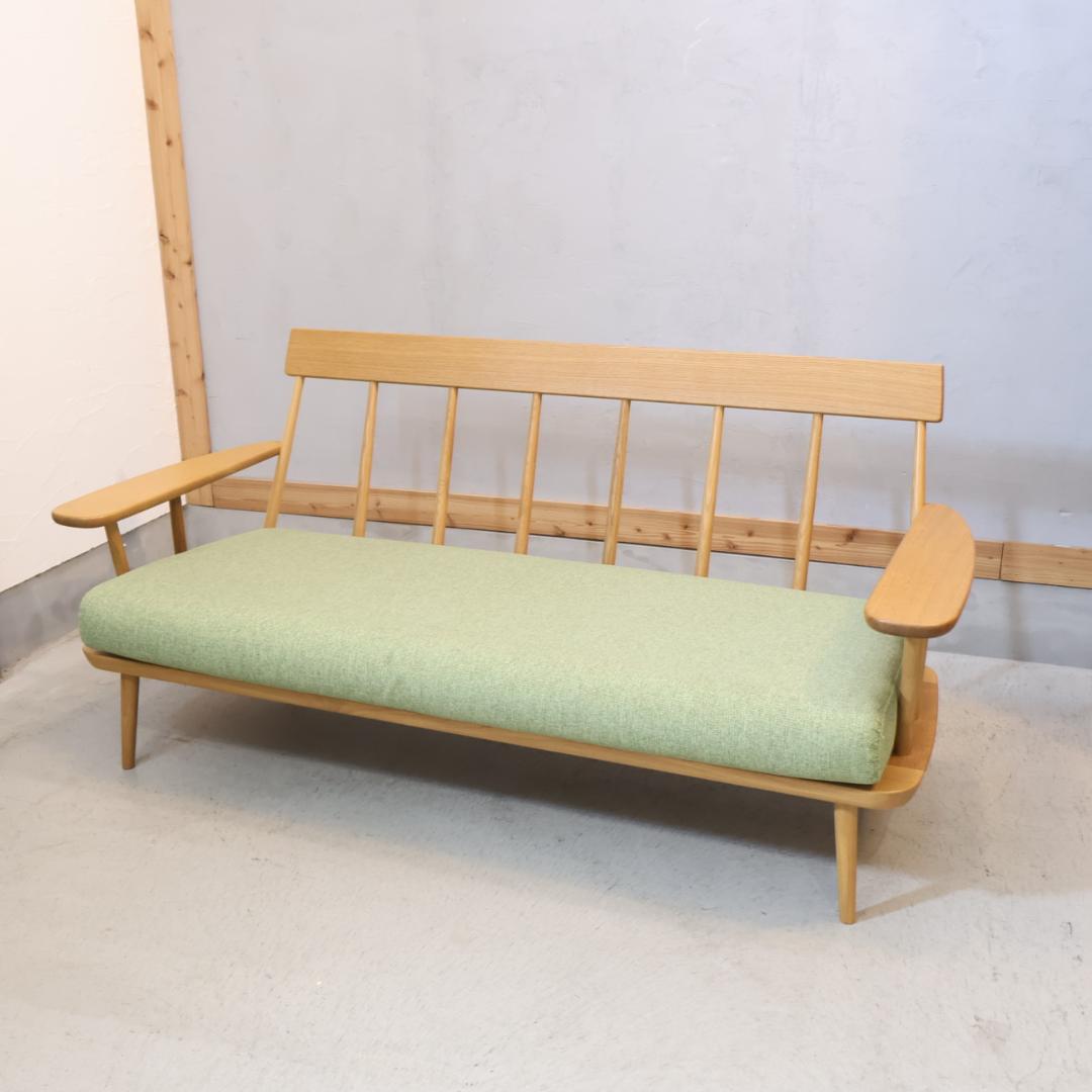 HIDA 飛騨産業 つぐみ 3人掛けソファ キツツキ ホワイトオーク 飛騨家具