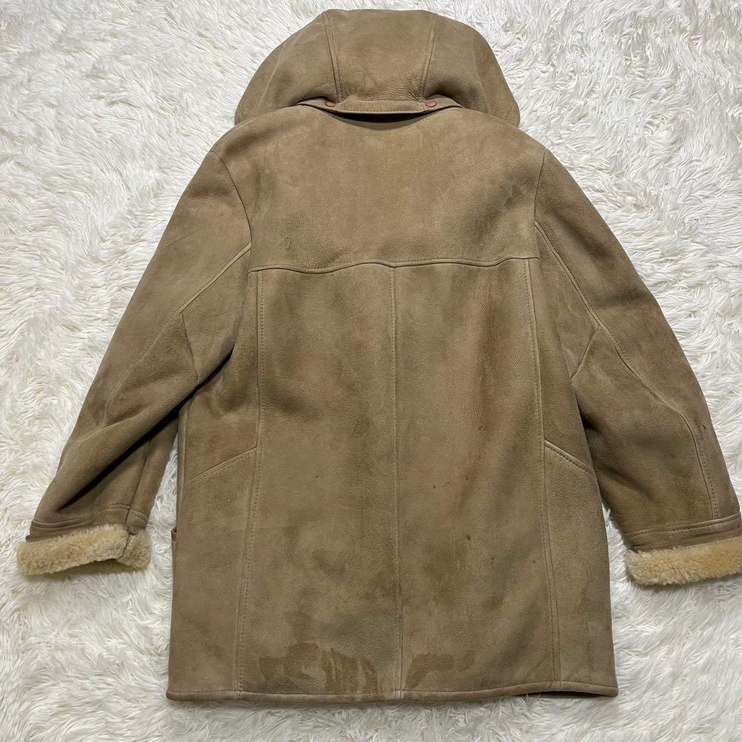 希少✨大きめ✨カンタベリー　ダッフルコート　リアルスエード　リアルムートン　L