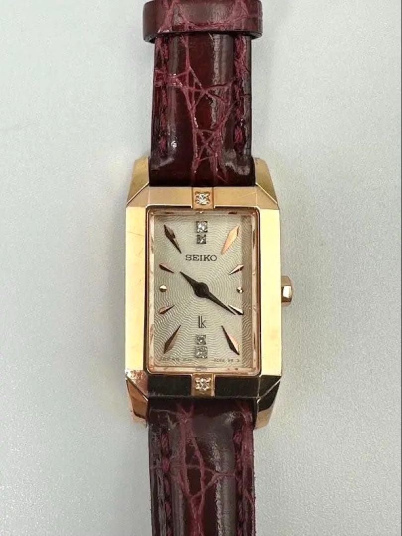 セイコー ルキア ダイヤ6P 1F20-0BX0 レディース腕時計 ゴールド