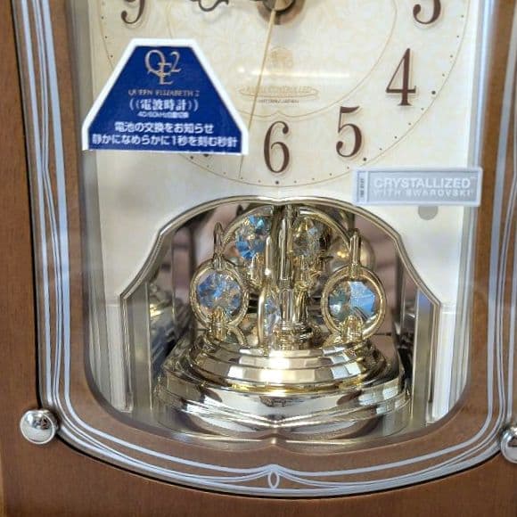 【新品動作確認済み】QUEEN ELIZABETH 2 リズム時計 置き時計