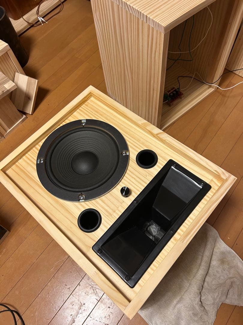 自作スピーカー ホーンツイーター2WAYバスレフ型