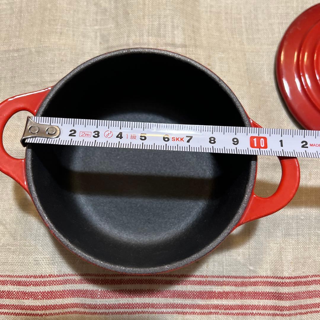 LE CREUSET レア物　新品　ル・クルーゼ　ミニ・ココット　鋳鉄　10cm