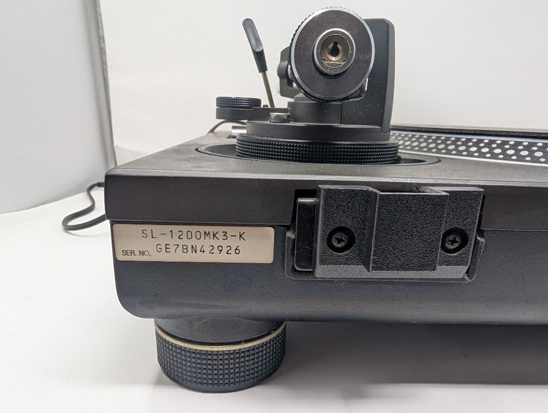 【良品・動作確認済】Technics SL-1200MK3 ターンテーブル 黒