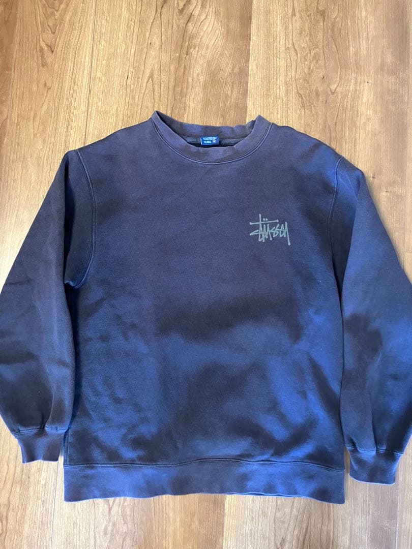 STUSSYスウェットSサイズ ドラゴン　USA製　紺タグ