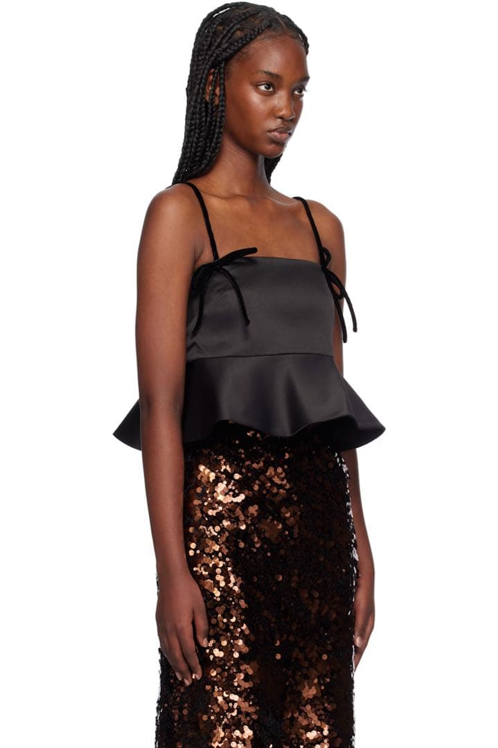 GANNI ダッチェスサテンキャミソール