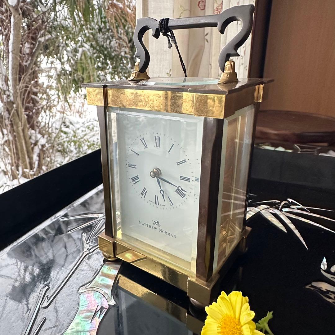 春特別価格‼️宝石王愛蔵マシューノーマン　キャリッジクロック　スイス製