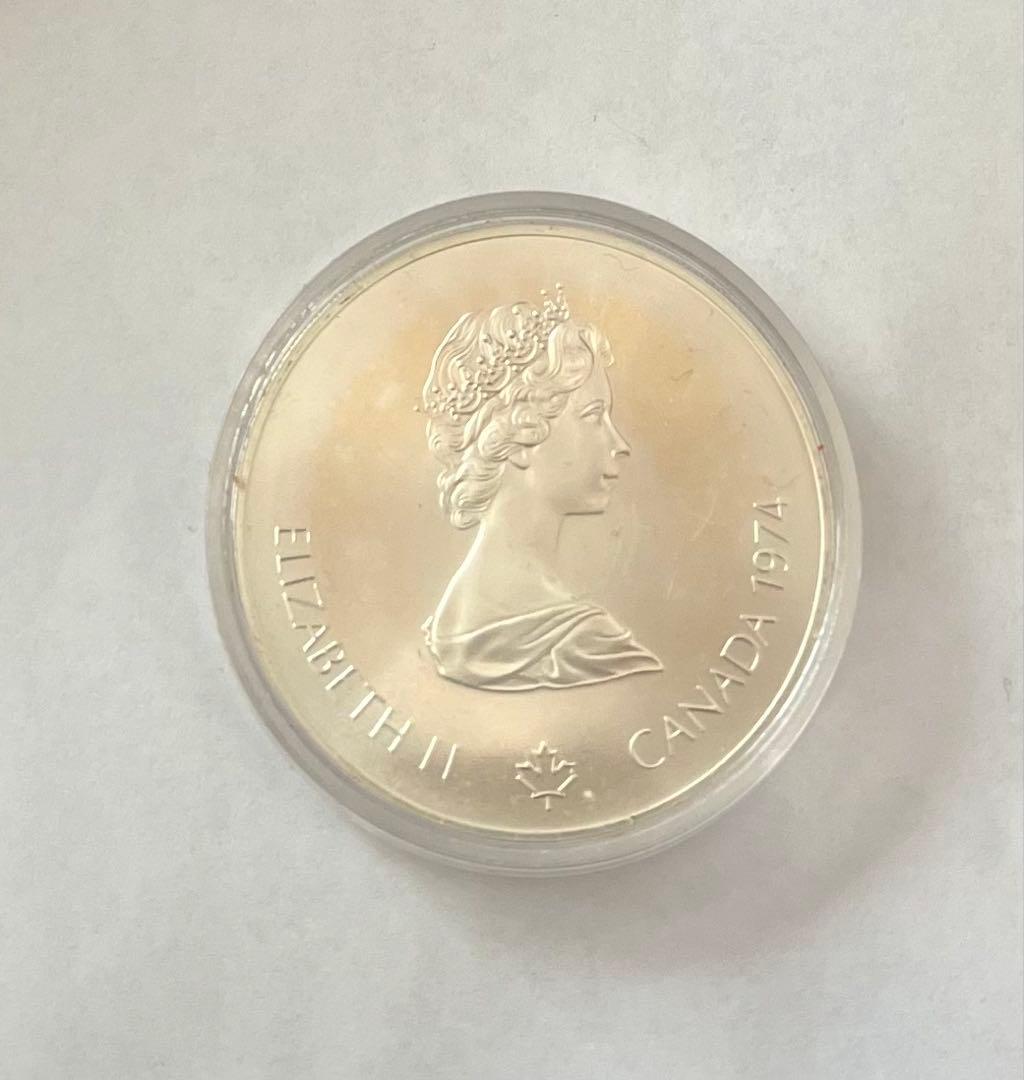 モントリオールオリンピック記念銀貨（大型）　カナダ5ドル