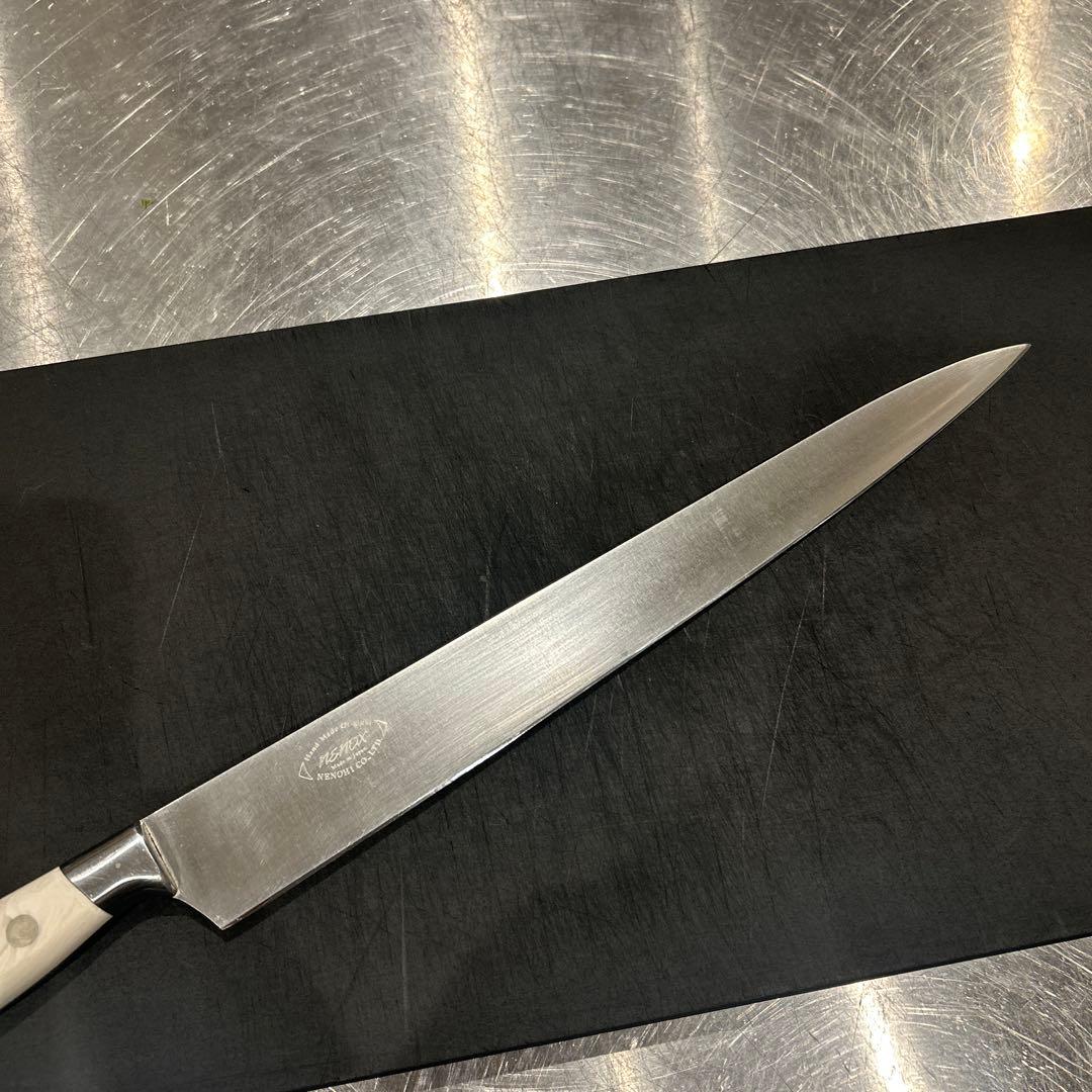 子の日スジ引き包丁白色ハンドル