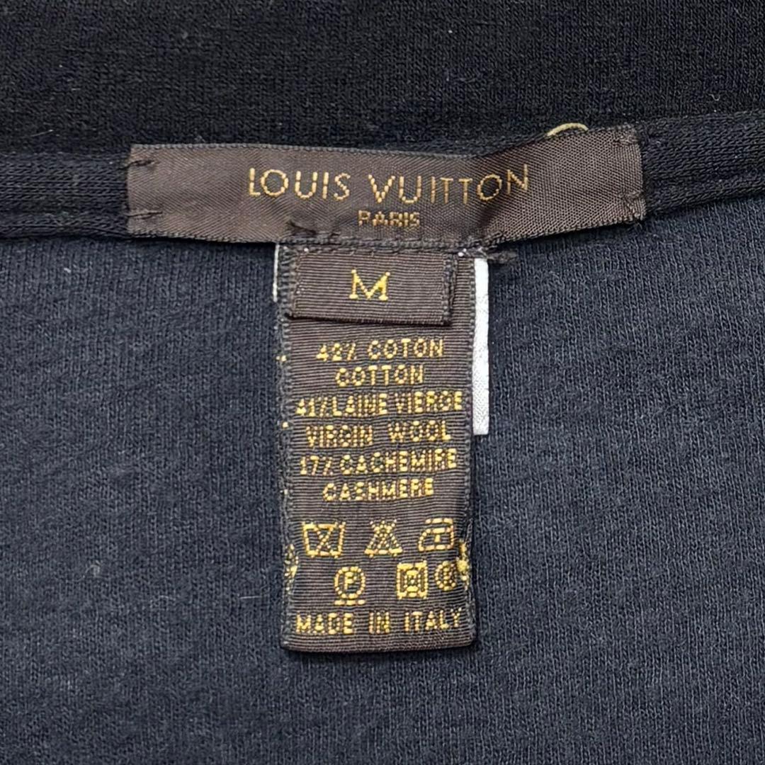 美品 LV ルイヴィトン カシミヤ入りスウェット \"ブラック\" Mサイズ