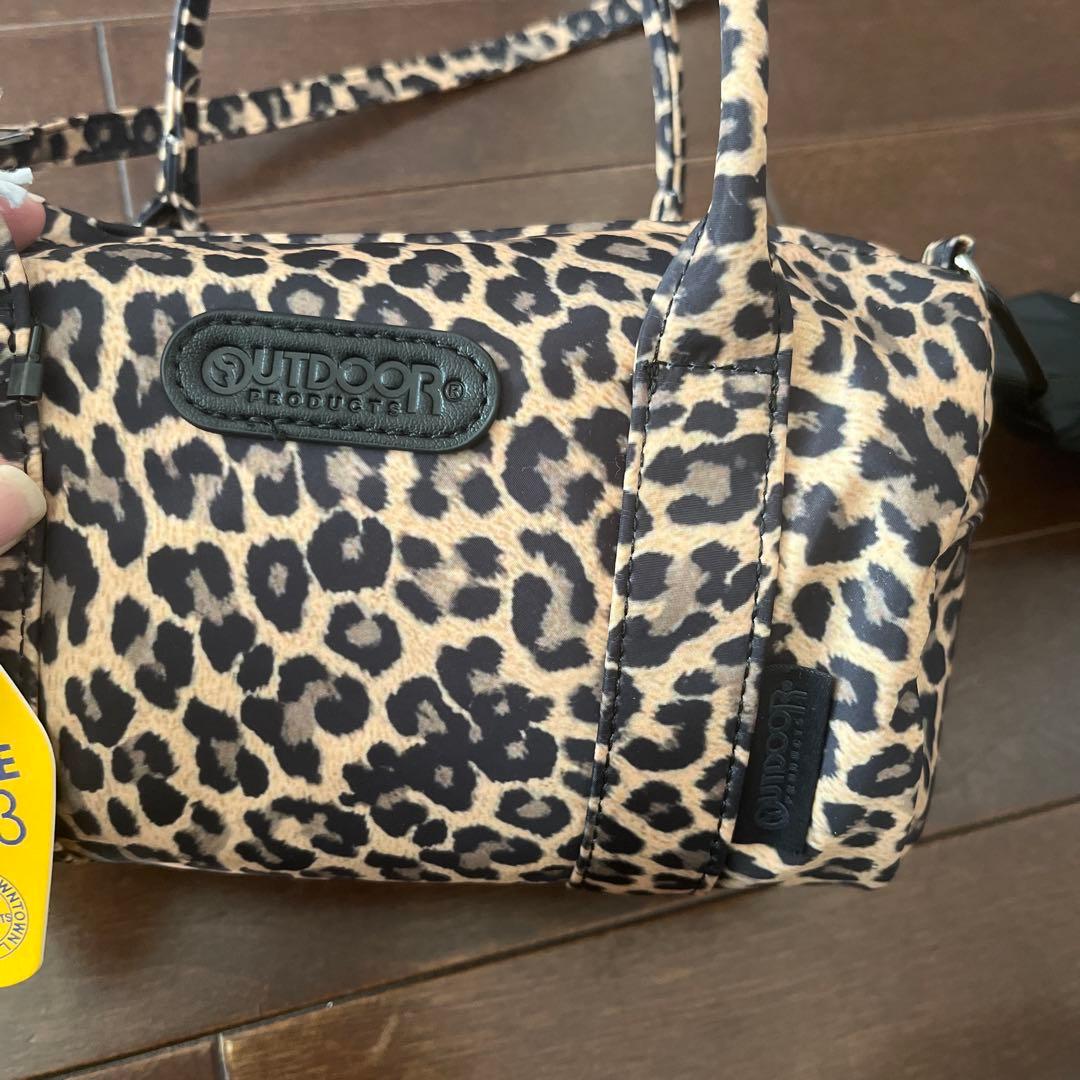 OUTDOOR PRODUCTS 二宮こずえレオパード柄ショルダーバッグ