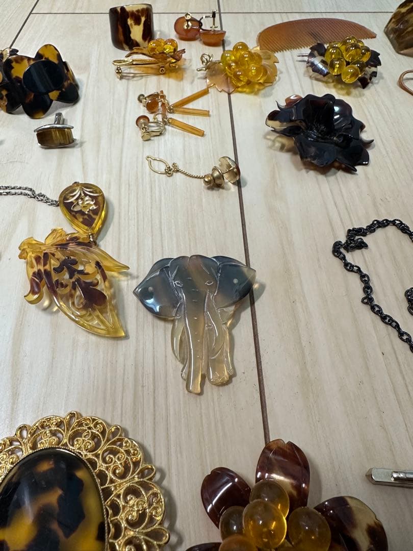 鼈甲　べっこう等まとめ　純銀アンティーク