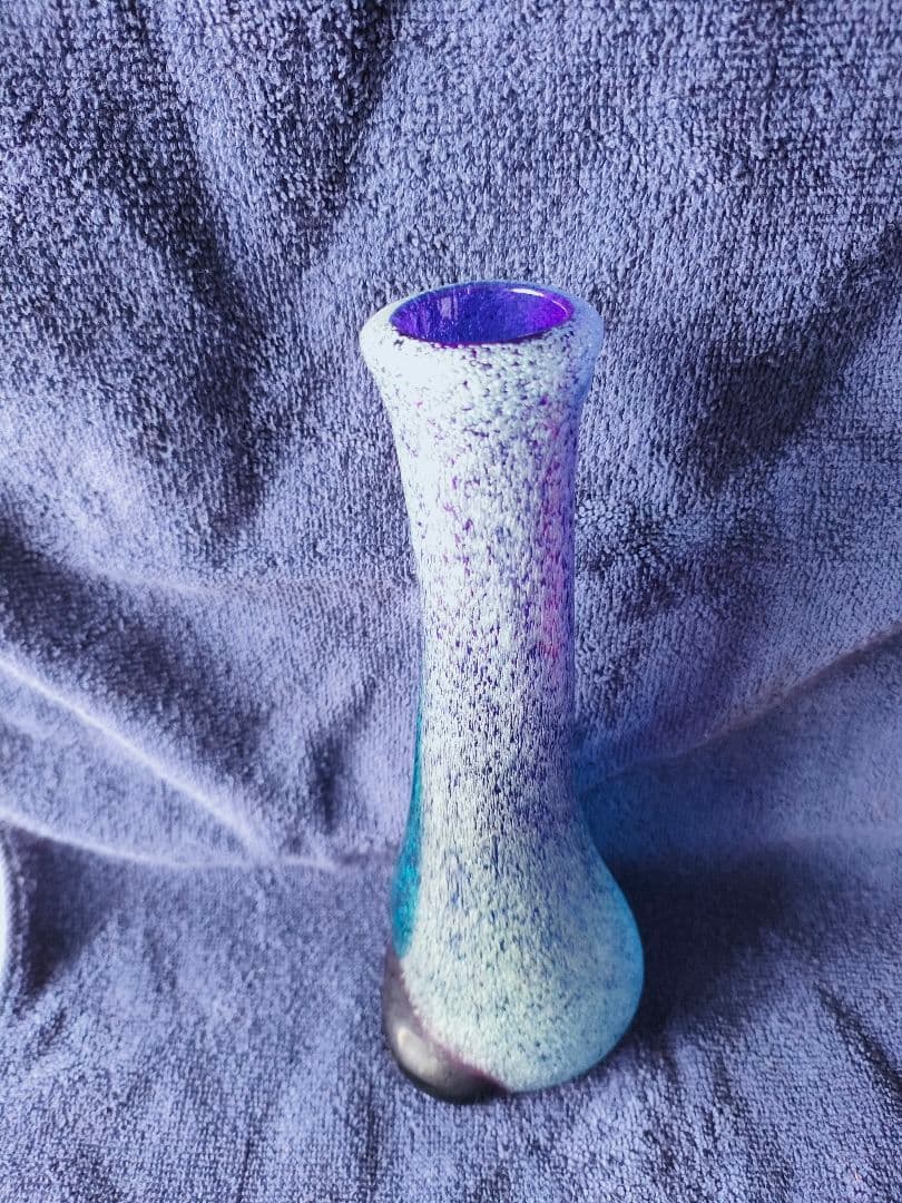 超美品！　名工稲嶺盛吉作　琉球泡ガラス花瓶