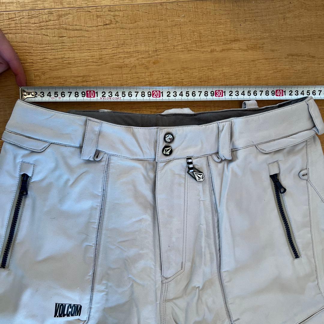 【希少】VOLCOM スノーボードパンツ ライトグレー　L