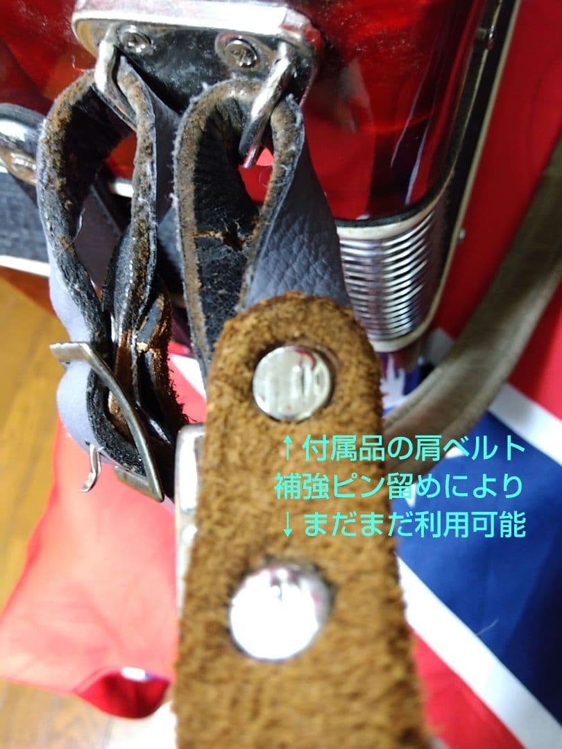 【大幅メンテ完了】トンボ ソプラノアコーディオン KA-27S 赤（即演奏可）