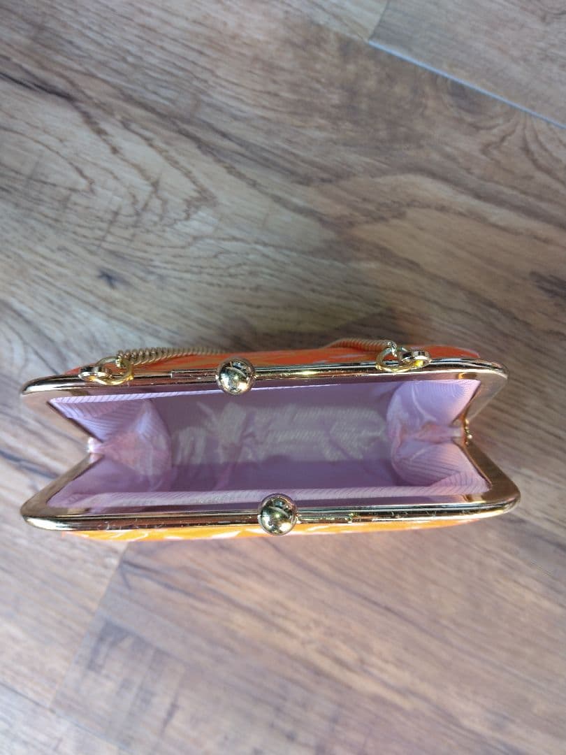 七五三用　女の子　オレンジ　鶴柄　ハコセコセット