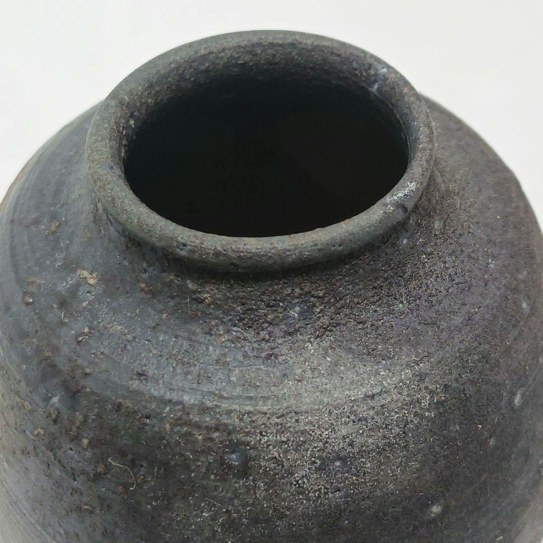 Y3339-4 備前焼 高原敏 茶入 共箱・仕覆　#13